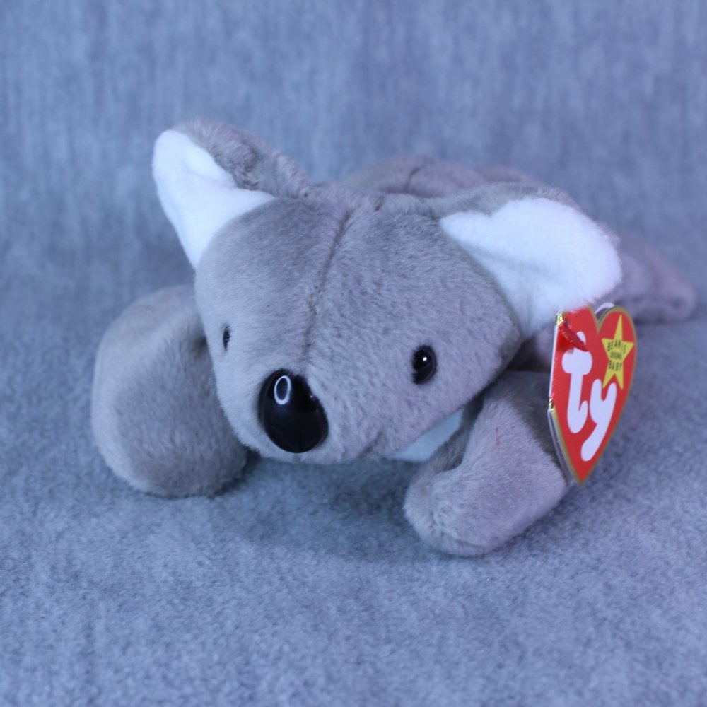 TY‎ MEL the KOALA BEAR Laying Down #4162 Beanie Babies 1-15-1996 VINTAGE NWT